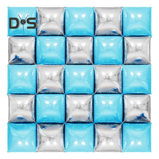 25Pcs Square Foil Metallic Balloons Double Sided Balloon Wall Tunnel Wedding Graduation Backdrop Arch Garland Kit for Birthday Party