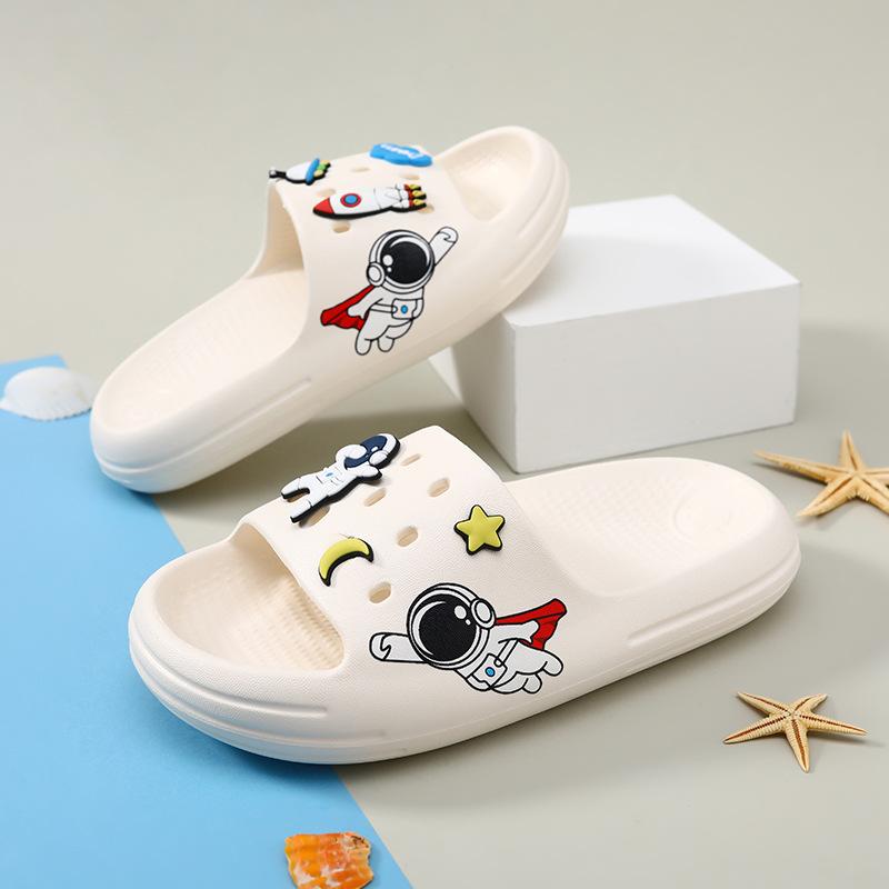 Comfortable And Versatile Boys Cartoon Slippers With Nonslip Eva Sole Ideal For Home And Casual Summer Outings