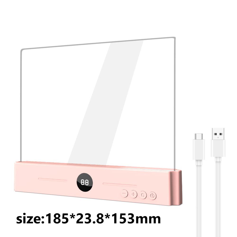 Book Light, Rechargeable Clear LED Flat Book Lights for Reading In Bed At Night with 3 Colors & Timer, Dimmable Panel Plate Book Lamp Full Page Light