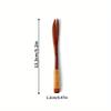 1 Set High Quality Wooden Knife and Fork -- Fruit Fork Dessert Fork Cake Fork Wooden Knife and Fork Log Fork Tableware Cake Cutter