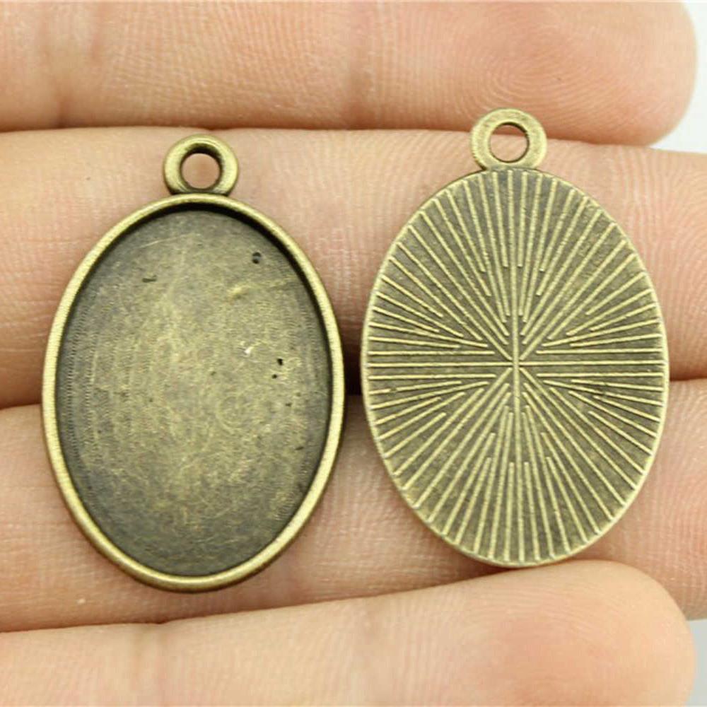 Owalna szklana baza kaboszonowa, oprawa, ramka pasująca 18x25mm 13x18mm, akcesoria, części, męska biżuteria, masywna, oryginalna dla Ciebie