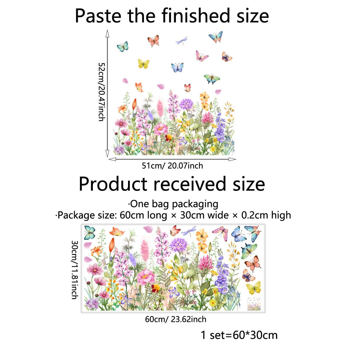 

Цветная бабочка, цветок, статическая наклейка, стеклянная наклейка, гостиная, спальня, окно, наклейка, украшение дома, настенная наклейка