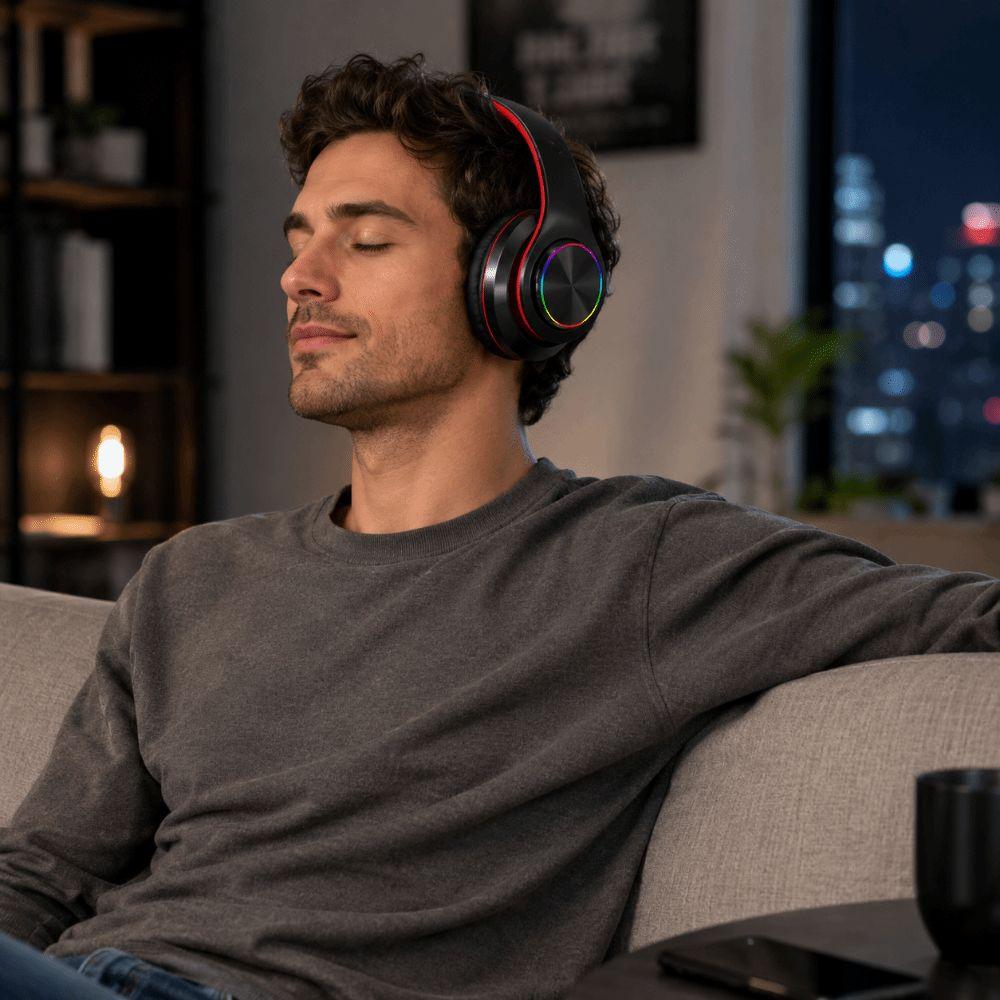 Stereo Sound Bluetooth Headphones HIFI Audio Over Ear Headphones Home Entertainment