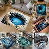 2D Flacher Optische Illusion Rutschfester Teppich Leicht zu Reinigen Perfekt für Eingangsbereich Schlafzimmer Waschküche Bereich Fußmatte Zuhause