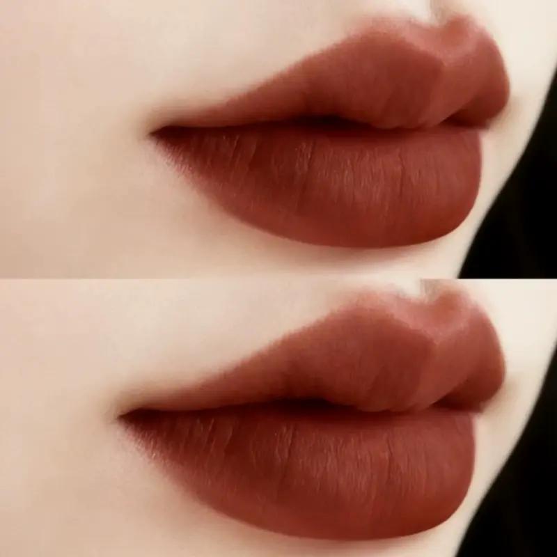 Herorange Cocoa Red Brown Lip Mud Matte Finish for Fair Skin Tone, Brightening, Melard Style, Long-Lasting for Autumn and Winter, Not Easy To Smudge