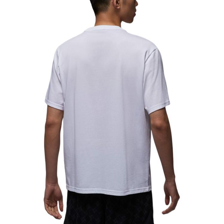 Jordan Sport T Shirts Men's White Crew Neck Moderate IB6762-100