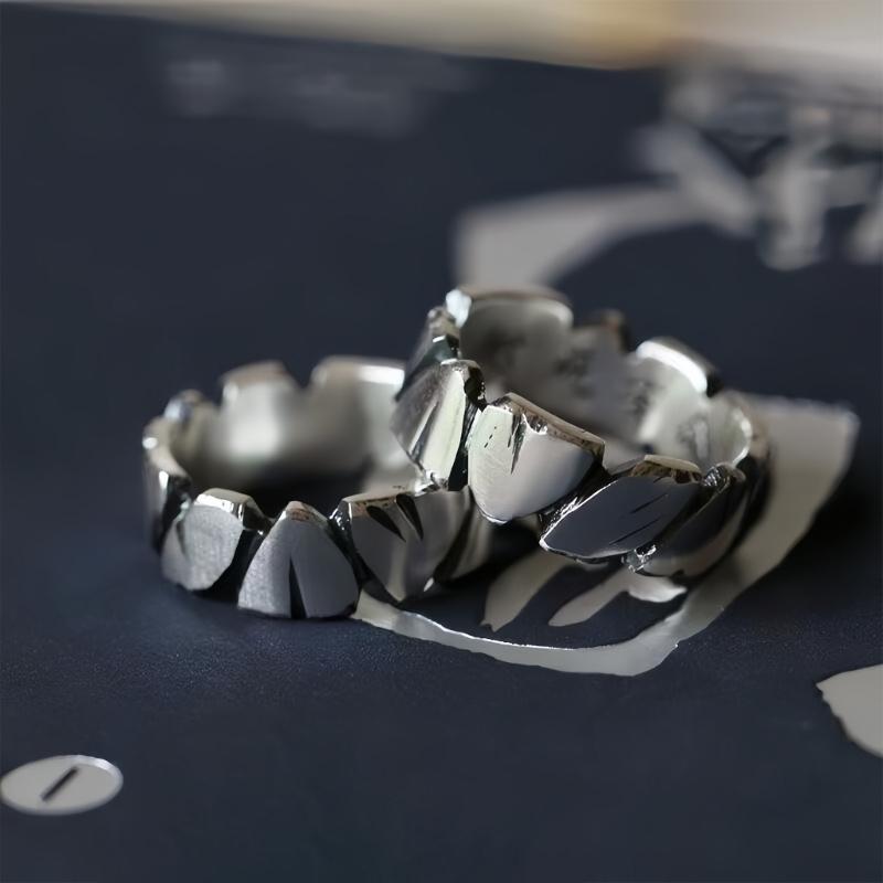 Verstellbare offene Ringe für Paare Antiksilber Minimalistisches Design und vielseitig tragbar Modeschmuck-Accessoire