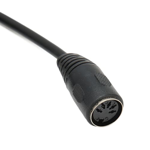 90 Degree MIDI DIN Extension Cord, Professional 5-Pin DIN Male To Female MIDI DIN Extension Cord 9.8