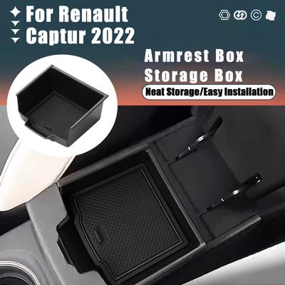 For Renault Captur  Armrest Box Storage Box Modification Stowing Tidying Box Car Internal Accessories
