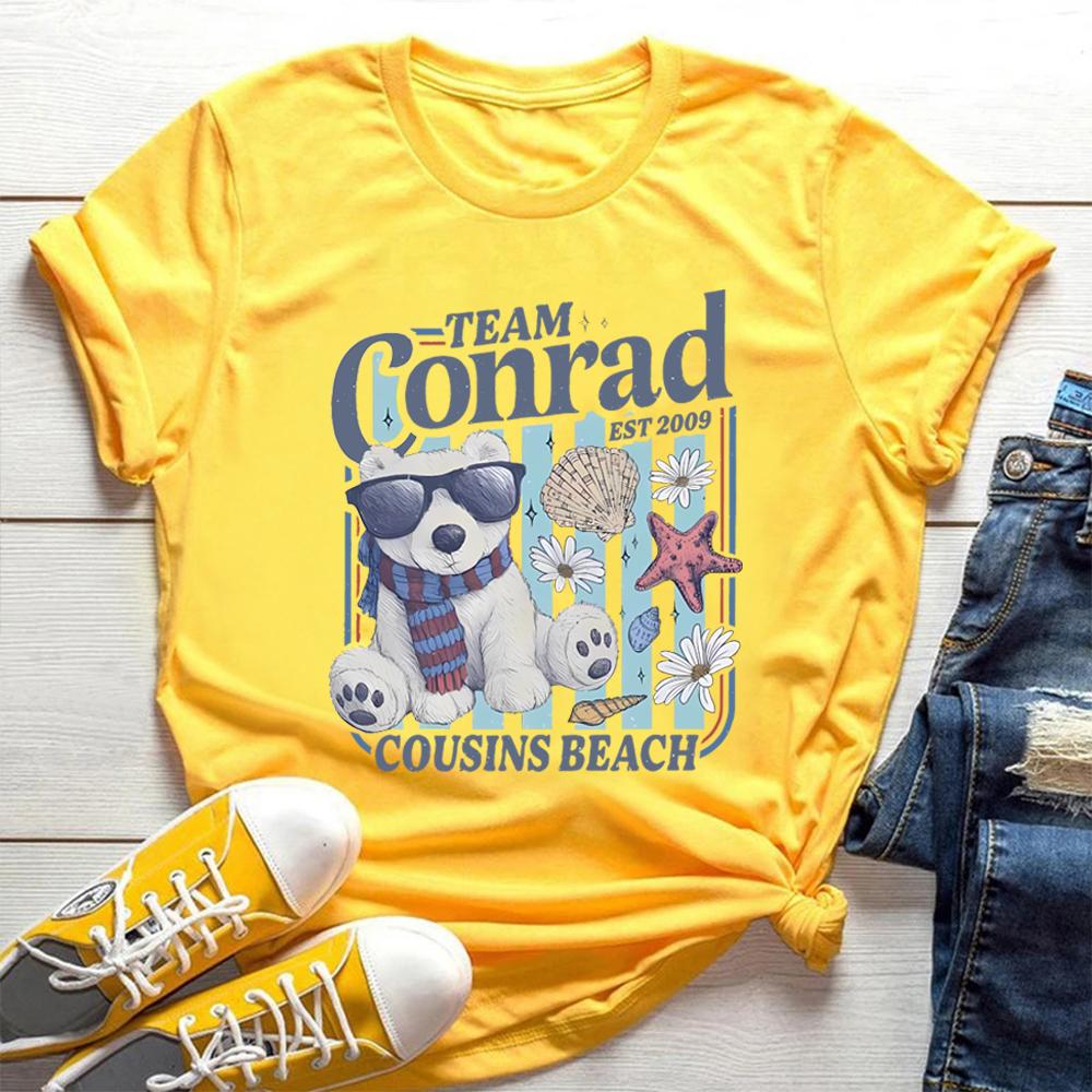 Team Conrad Junior Mint Bear T Shirt Summer I Turned Pretty Tshirt TSITP Shirt Cousins Beach Shirts Summer RoUnisexce Book Tops