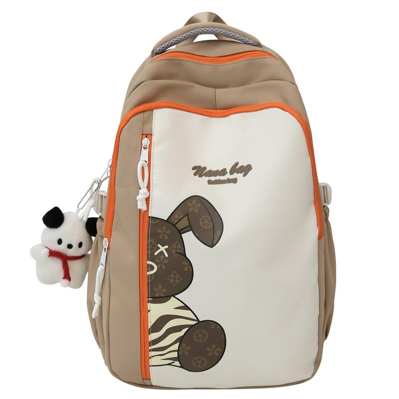 Backpack, High School Large-capacity Backpack, Primary and Middle School Students, Multi-layered Instagram Schoolbag