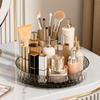 Round Cosmetic Storage Rotating Tray Turntable Desktop Storage Tray  Living Room