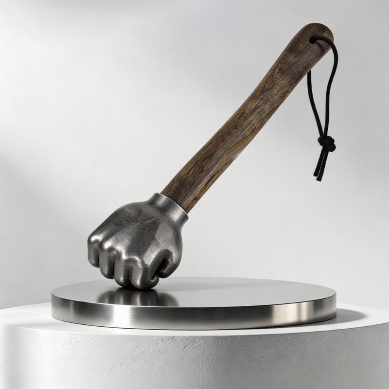 Stainless Steel Thumb Fist Hammer Emergency Window Breaker Function and Fist Grip Collectible Art for Car Safety
