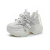 Internet celebrity dad shoes women 2025 spring small thick sole heightening explosion casual fashion versatile student women's shoes
