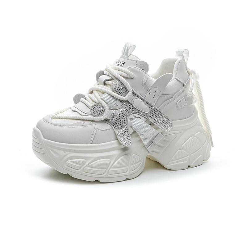 Internet celebrity dad shoes women 2025 spring small thick sole heightening explosion casual fashion versatile student women's shoes