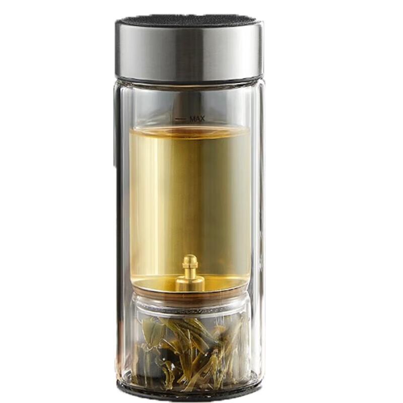 SUPOR Double-Walled Glass Tea Infuser Bottle