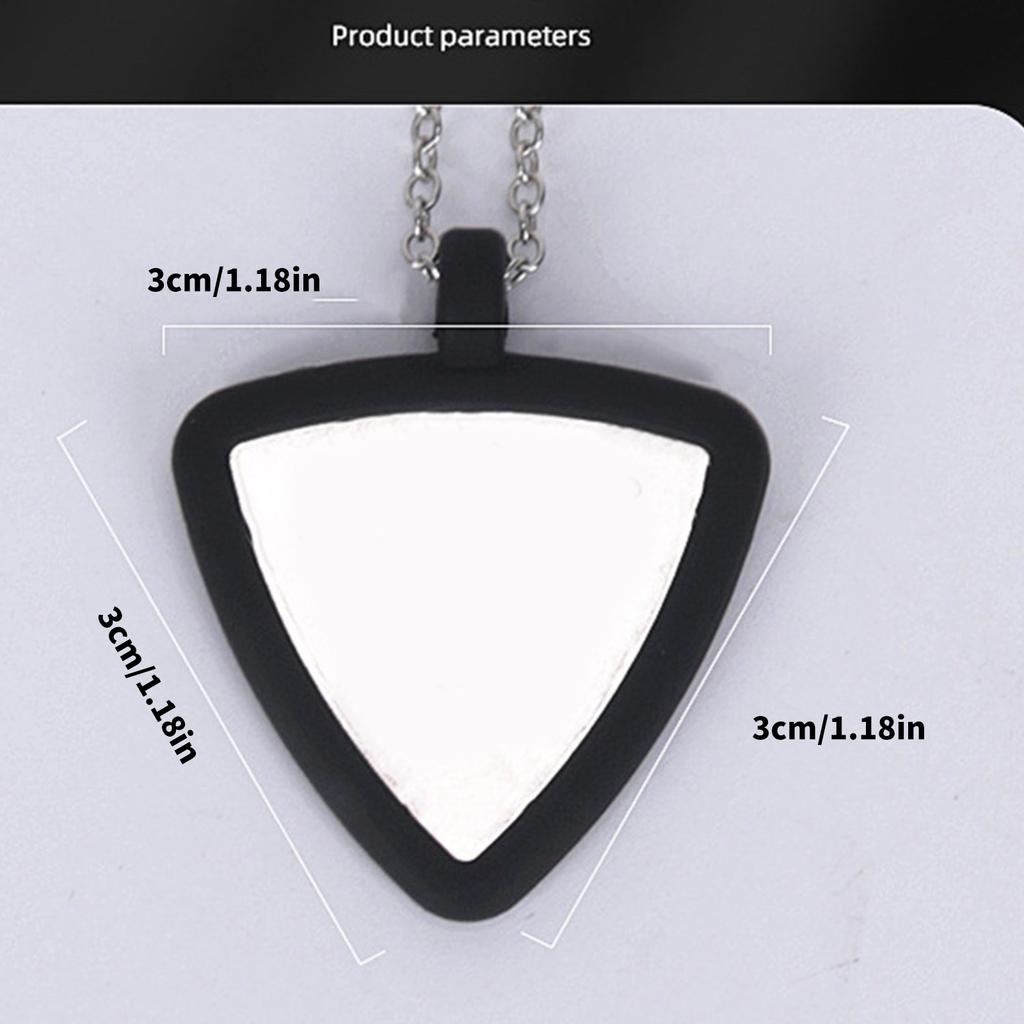 Adjustable Silicone Necklace Guitar Accessory Necklace for Guitar Pick Organization Electric Bass Musician Present