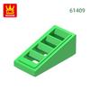 Non-Toxic 331Pcs/Lot 61409 Slope 18 2X1X2/3 With 4 Slots Block Moc Color Accessories Compatible With Brick Diy Children Toy Assembly