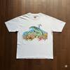 Retro Colorful Dolphin and Coral Reef Graphic Unisex Short Sleeve TShirt S5XL Unisex T-Shirt