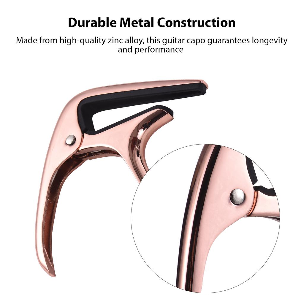 Guitar Capo Professional Acoustic Guitar Capo Transfer Clip Zinc Alloy Guitar Capo for Folk