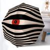 1pc Eye Stripes Automatic Open/Close Umbrella, Portable Folding Umbrella, Compact Travel Umbrella For137