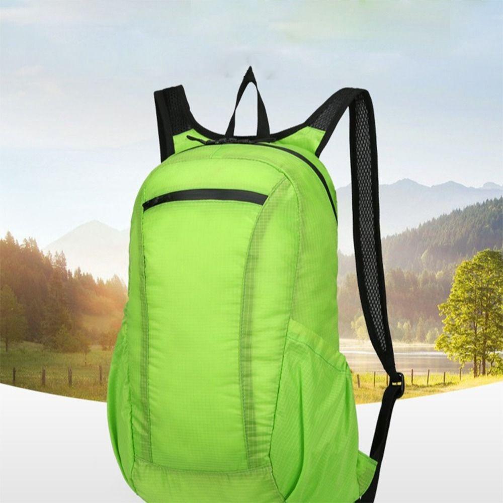 Large Capacity Camping Backpack Polyester Foldable Travel Bag Portable Sports Backpack  Unisex