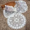 1pc European Pastoral Lace Embroidery Luxury Tablecloth Living Room Coffee Table Cover Cloth Banquet Party Tapete