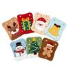 Water Absorption Christmas Hand Towels Coral Fleece Cleaning Dishcloths  Xmas Decor