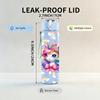 1PC Rainbow Unicorn Pastel Art 750ml Color Plastic Sports Water Bottle Leakproof Flip Straw Lid Suitable for Sports Office Home Use