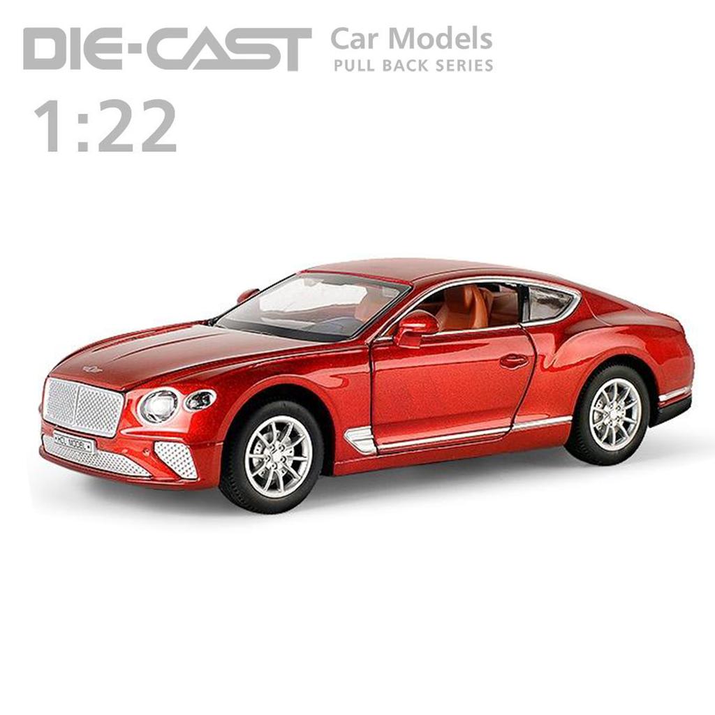 1:22 Bentley Continental GT Alloy Luxy Car Model Diecast Metal Toy Vehicles Car Model Collection Kids Gift