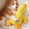 Yellow Duck Dog Toy Squeaky Interactive Soft Comfort Teething Supplies Dog Toys Plush for Travel Beach Pool Park Yard Bedroom