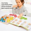 Bee Logic Thinking Board Games for Children Brain Intelligence Puzzles Wooden Table Game Kids Montessori Sensory Educational Toy