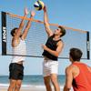 Foldable Tennis & Volleyball Net Height Adjustable Weatherproof Portable Backyard Sports Net for Beach Court Driveway Playground