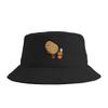 Unisex Pooping Potatoe Bucket Hat Breathable FisherUnisex Hats Spring Trendy Fishing Caps Streetwear Printed Sun Hat
