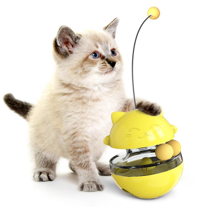 

Tumbler Pet Toys Cat Leaking Food Ball Self-hi Entertainment Grinding Teeth Teasing Cat Stick Pet Toy Products