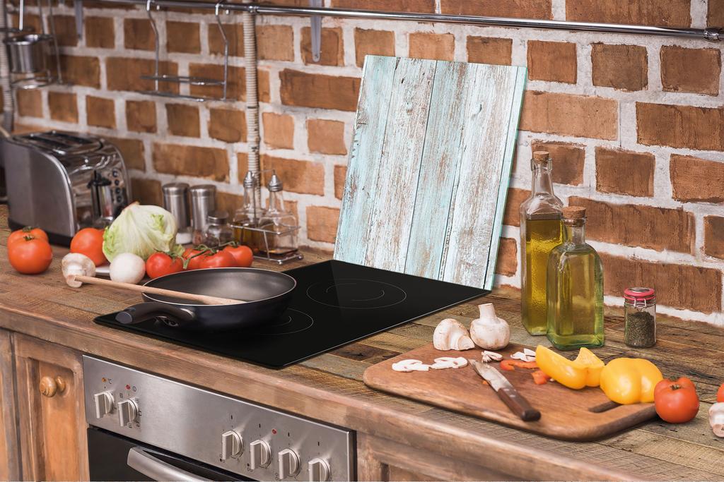 SZKLANA DESKA DO KROJENIA 45x52 DREWNO