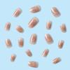 24Pcs Short Artificial Nail Solid Color Round Head Full Finished False Nail Patch Press On Nail Tips Wearable