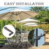 Umbrella Replacement Parts Umbrella Handle Replacement Adjustable Compact Canopy Accessories Replacing Crank Handle for Patio
