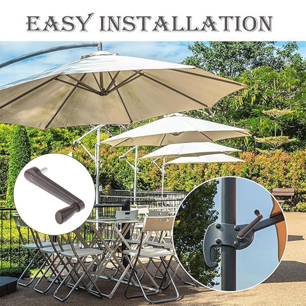 Umbrella Replacement Parts Umbrella Handle Replacement Adjustable Compact Canopy Accessories Replacing Crank Handle for Patio