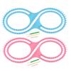 Plastikowy zestaw do robienia na drutach Knifty Knitter Zestaw narzędzi do tkactwa do robienia szalików, czapek, koców i haftu