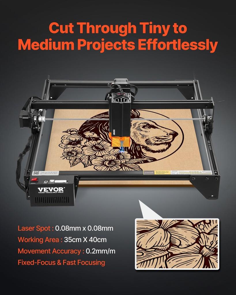 Laser Engraver Laser Engraving Machine 20W Compressed Spot Eye Protection