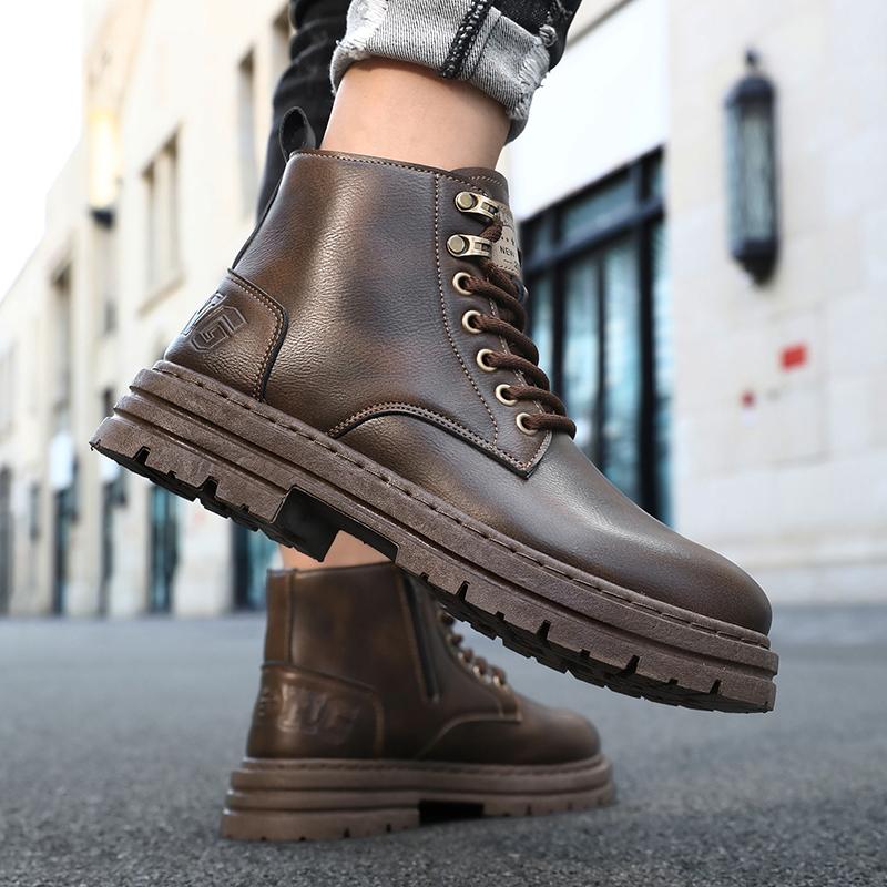 Luxury Men Boots Autumn Winter Slippers Warm Men Shoes Sneakers Male Tenis Shoes Boots Men Sneakers Winter High Top Shoes for Men