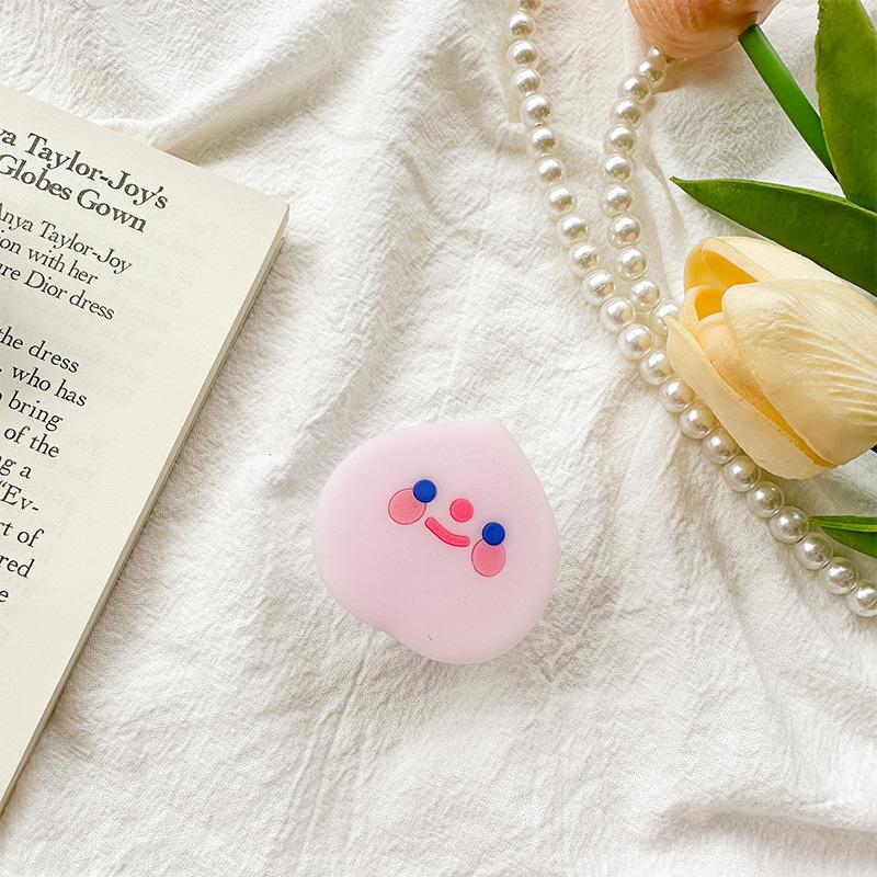 Cartoon Dinosaur Briquettes Bell Milk Tea Mobile Phone Airbag Bracket Pasted Retractable Lazy Watching Drama