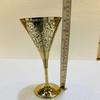 22.86 cm Brass Wine Glass Hand-Engraved Gold Goblet Polished Brass Cup for Wine, Champagne,Cocktails Halloween,Wedding, Housewarming Gift