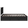 Bed Frame Black 160 x 200 cm Solid Pine Wood