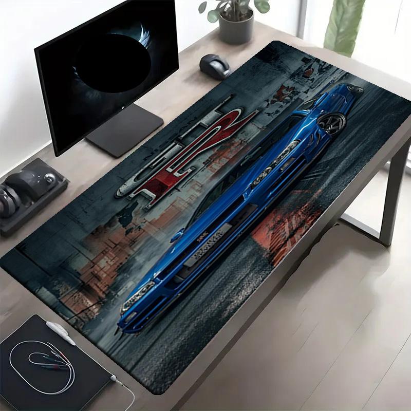 Podložka pod myš s potiskem Skyline GT, Protiskluzová podložka na plochu pro klávesnici, pro PC Laptop Hraní Práci Denní Použití, Skvělý Festivalový Překvapivý Dárek