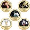 Classic Anime Notes Commemorative Coins Anime Coins Peripheral Commemorative Coins Die Casting Metal Coins