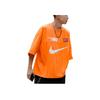 Nike Bequemes Lässiges Lockeres Atmungsaktives Rundhals Kurzarm T-Shirt Herren Tops Orange FB7255-885