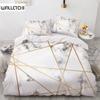 Simple Marbling  Bedding Sets European and American Style Duvet Cover Luxury Comforter Geometry for Women Teens Room Decorations