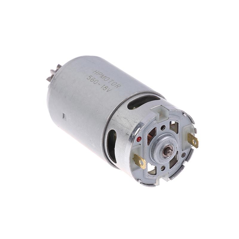 9 Teeth 18/24V Brushed Motor 560 Hedge Trimmer Motor D-Type Trimmer Electronic Component Motor Power Tool Accessories